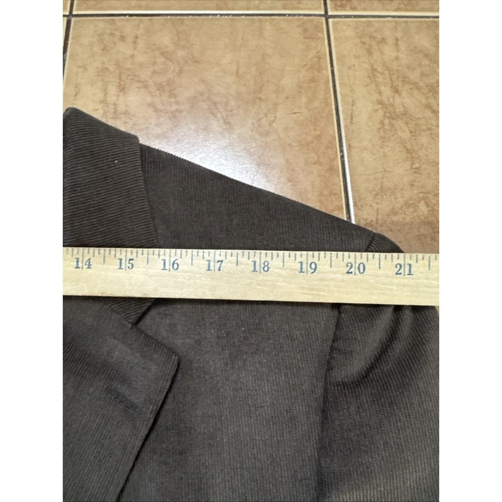Jos A Bank Mens Sz 44L Brown Corduroy Blazer Cotton Tencel Sport Coat‎ Jacket